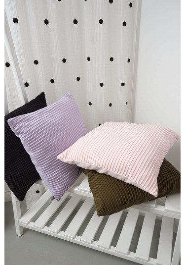 Peraluna Free Pıllow %100 Organik Pamuk Triko Yastık Kılıfı 60x60 Cm Lila - Lila