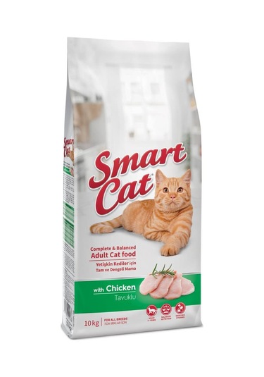 Smart Cat Tavuklu Yetişkin Kedi Maması 10 KG