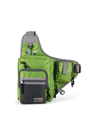 Jeehugo Suçan Çanta - Çok Amaçlı, Su Geçirmez Kumaş, Çoklu Cepler Ve Bölmeler, Ayarlanabilir Omuz Kayışı İle Balık Tutma Aletlerini Taşıma