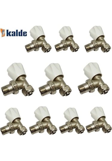 KALDE KÖŞE RADYATÖR VANASI 1/2 HAFİF TİP PEX VANA 1 KOLİ 50 ADET