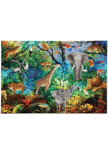 Crocodile Creek Puzzle - 100 Parça - Orman Cenneti