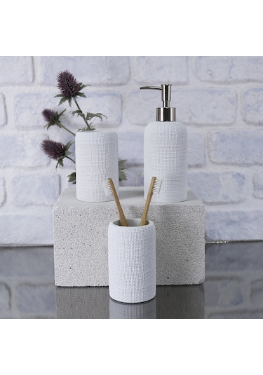 Natural Diş Fırçalık Beyaz