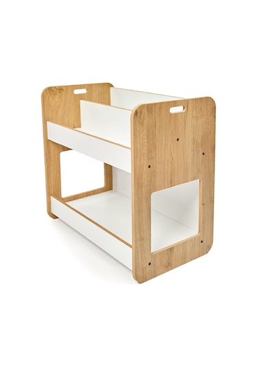 Minera Kumru Ahşapa 0-4 Yaş Çok Amaçlı Montessori Kitaplık Ahşap