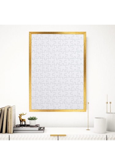 Sar Puzzle Çerçevesi Altın 1000 Parça İçin Ebat 68x48cm