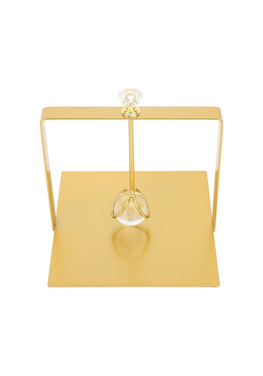 Shineyee Altın Metal Havlu Tutucu, Kaldırmalı Kollü Tasarım, Ev/hotel/restoran İçin Pratik Dekoratif Masaüstü Alet Altın