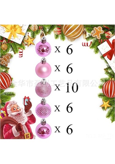 Novahub Şık Ve Dayanıklı 4cm34 Noel Topu Seti, Yeşil Ağaç Süsleri, Ev Dekorasyonu İçin Mükemmel