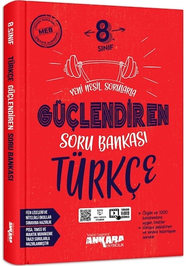 Ankara Yayıncılık 8.Sınıf Güçlendiren Türkçe Soru Bankası