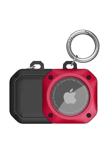 Buff Tagsafe Proshield Taşınabilir Anahtarlık Airtag Kılıf Red