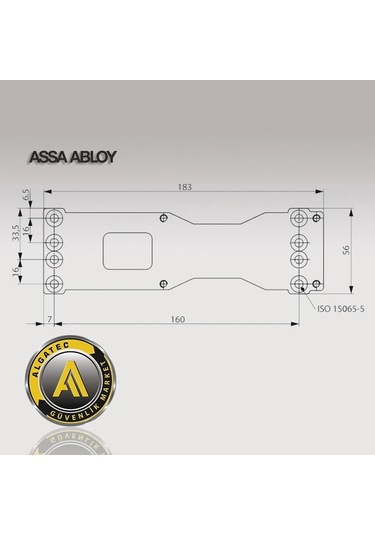 Assa Abloy Dca 120 Gövde Montaj Plakası