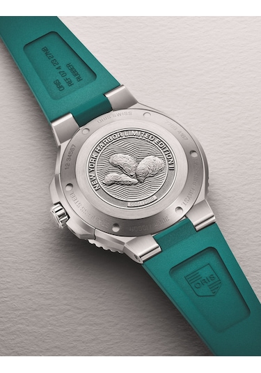 Oris Aquis New York Harbor Limitli Üretim Iı 43,5 Mm Otomatik Saa Yeşil