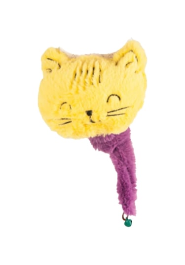 Peluş Kedi Avlama Oyuncağı Sarı