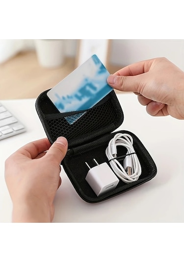 Awesomestore 1 Adet Yaratıcı Kelebek Şeklinde Mor Usb Sd Kart Taşıma Çantası