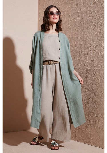 Via Dante Bayan Kimono 7183544 Haki Haki