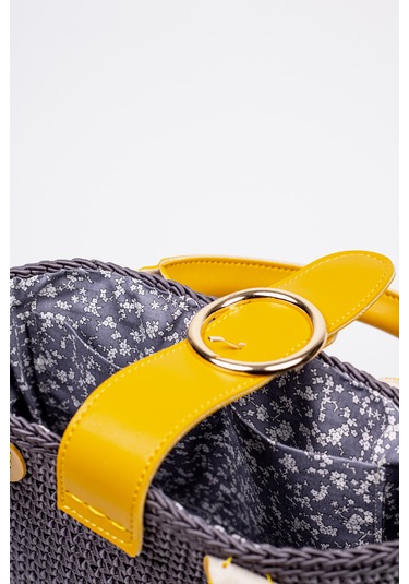 Fabric Craft Bag El Çantası Floş İplik Gri Gri