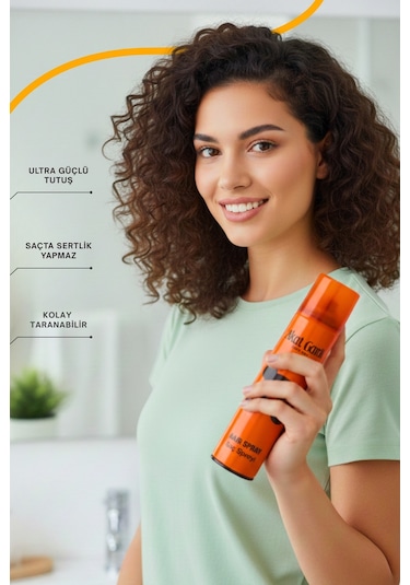 Akat Gardi Saç Spreyi Ultra Strong No:3 Turuncu 180 Ml