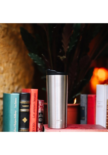 Qwetch QM6000 Isı Yalıtımlı 470 ML Termos Mug - Metalik