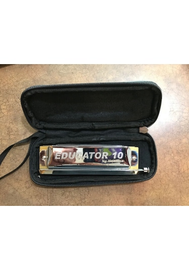 Hohner Educator 10 Delik Chromatik Pompalı Mızıka-çantalı