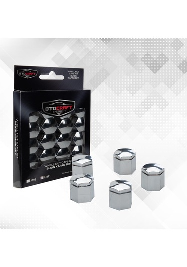 POİNT Bijon Kapağı 17mm Krom Renk 20 Adet