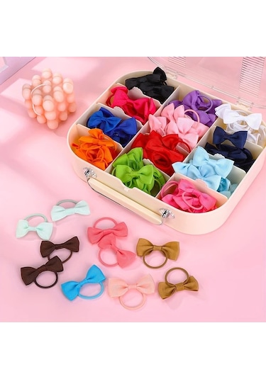 Willowhaven Genç Kızlar İçin 10'lu Paket Kurdeleli Saç Lastiği - Yumuşak Ve Kaymaz A-kahverengi A-kahverengi