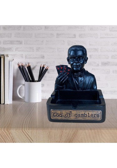 Homyl Kumarbazlar Küllük Puro Sigara Kül Tablası Siyah