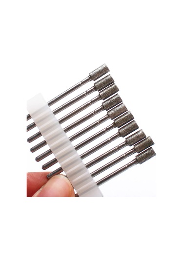 10 Adet Elmas Freze Kesicisi Tırnak Matkap Ucu Elektrikli Manikür Makinesi Tırnak Eti Temiz Dosyaları Ekipman Aksesuarları Araçları Diğer Renkler