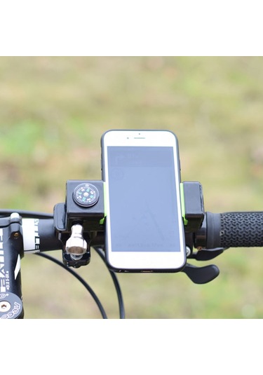 Cbtx Q003 Bisiklet Kilitli 360° Dönen Cep Telefonu Tutucu Siyah