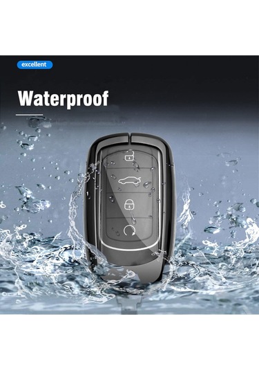 Maiyame 奇瑞 Tiggo 8 Pro İçin Çinko Alaşımlı+tpu Anahtar Kılıfı - Tiggo 7 Pro, 8 Plus, Arrizo 5 Dört Tuşlu Anahtarlara Uygun