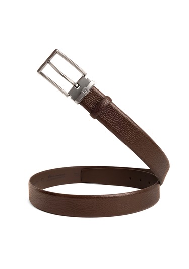 Pierre Cardin Deri Erkek Kemer En 3,5 Cm Pc100f Kahve - Floater