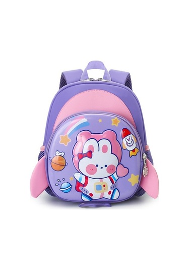 Çocuk Okul Çantası Yürümeye Başlayan Bebek Sırt Çantası Karikatür Anti-kayıp 52q9zg Açık Mor
