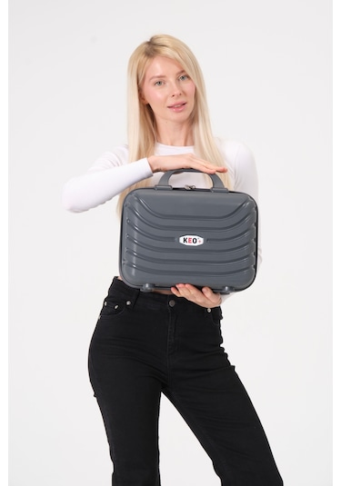 Keo-plus Gri Pp Silikon Makyaj Çantası