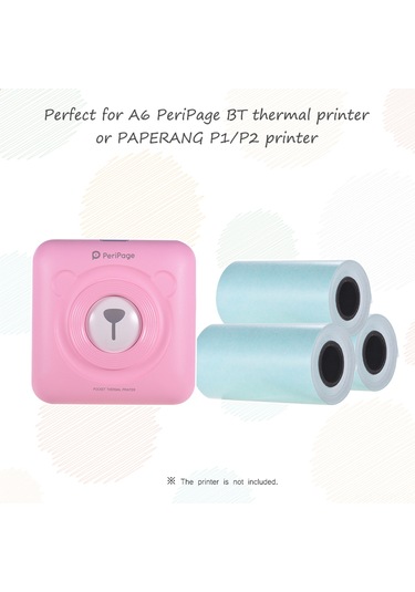 Monyee Aibecy 3'lü Paket Beyaz Termal Etiket Kağıdı 57x30mm, Self-içmeli,喵喵机/爱立熊 Uyumlu Os2070