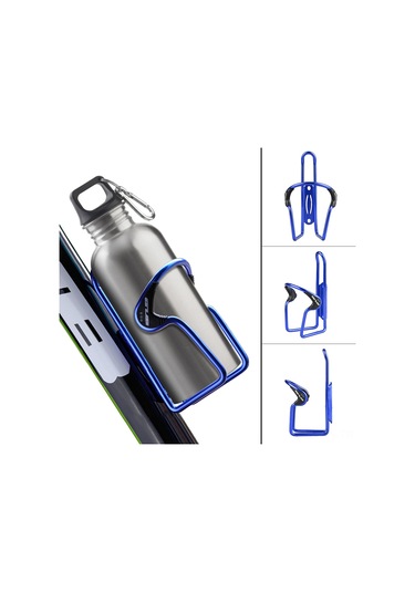 Youmex Alüminyum Bisiklet Su Şişesi Tutucusu - Hafif, Dayanıklı, Kırmızı Rengi 87x154mm Siyah