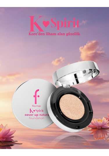 Flormar K-Spirit Cover Up Yüksek Kapatıcı & Uzun Süre Kalıcı Doğal Bitişli Fondöten 001 Fair