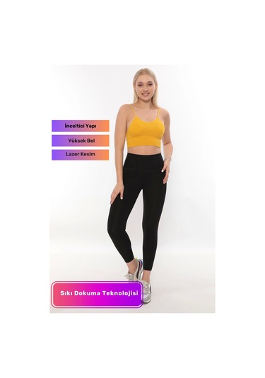 Yeni Sezon Toparlayıcı Sıkılaştırıcı Vücut Şekillendirici Yüksek Bel Lazer Kesim Korse Tayt SiYAH