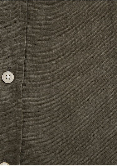 Mavi - Haki Keten Gömlek 0211466-71546 Yeşil