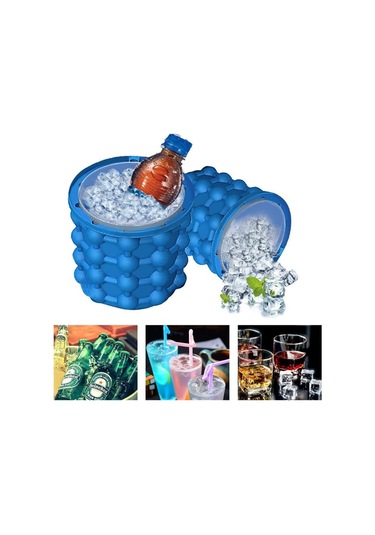 Cbtx Silikon + Pp Tasarruflu Buz Küpü Makinesi Buz Kovası, Boyut: 14.5 13 13cm