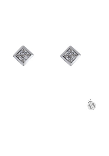 925 Ayar Zirkon Taşlı Vidalı Gümüş Küpe N11.10430