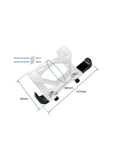 Ranyeek Deemount Bisiklet Şişe Tutucu - Pc Plastik Su Matarası Kılıfı, Dağ Bisikleti Aksesuarı, Siyah Veya Gümüş Seçenekli Gümüş