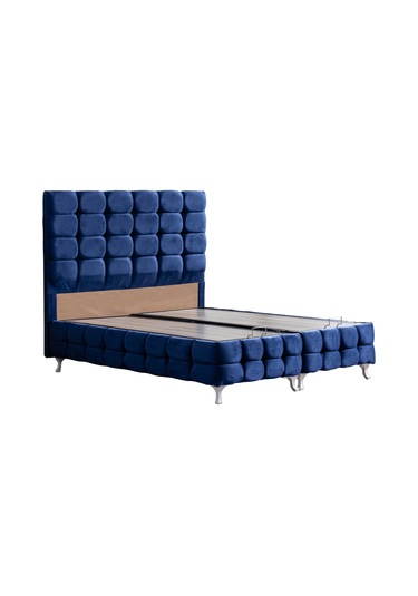 Setaymobilya Baza, Duke Lux Çift Kişilik Lacivert Baza + Başlık + Deluxe Yatak
