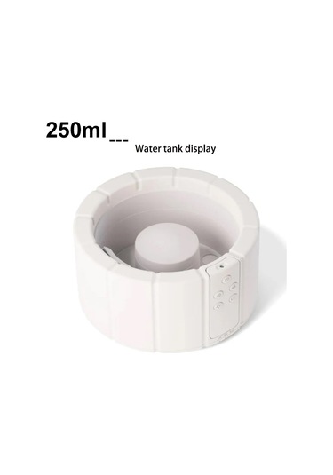 Sones Şenlik Ateşi Şeklinde Uzaktan Kumandalı Aroma Difüzör Masaüstü Alev Nemlendirici, Renk: Siyah