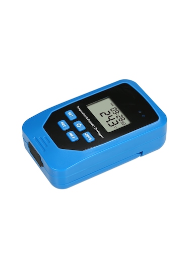 Mini Usb Nem Sıcaklık Veri Kaydedici Rh Temp Datalogger Mavi