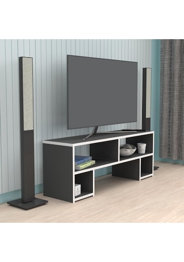 Kenzlife televizyon sehpası abudabi gri 040*120*30 tv ünitesi