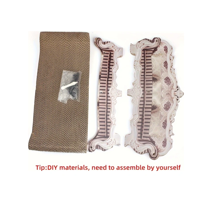 Fochsia Mor Kedi Kanepe Yatak: Dayanıklı Oluklu Mukavva Tırmalama Oyuncağı