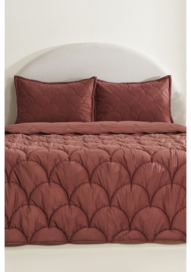Karaca Home Cowrie Çift Kişilik Luxury Comfort Set Gül Kurusu