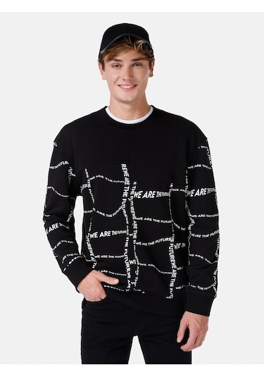 Colin's Colins Siyah Erkek Sweatshirt