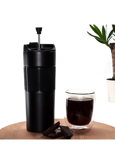 Hediye Vakti Kişiye Özel French Press Termos 1 L