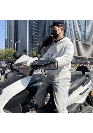 Pazly Motorsiklet Ve Scooter İçin Uv Korumalı Nefes Alabilir Tutma Kılıfları - Su Geçirmez, Siyah