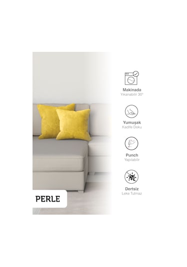 Home Daily Series Güneş Sarısı Rengi Kırlent Yastık Kılıfı Güneş Sarısı