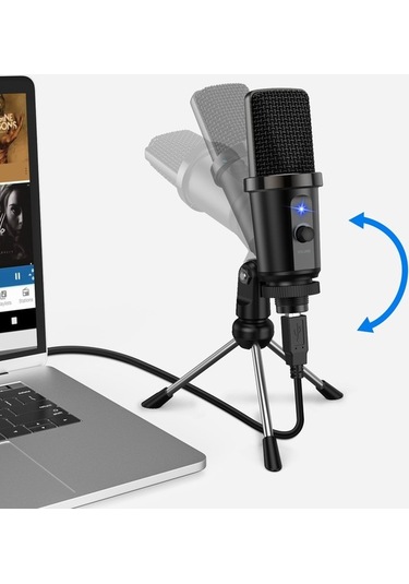 Wondernest Usb Tripod Standı Oyun Mikrofon, Mikrofon Kondenser Kaydı Kardioid İle İçin Dm19 Canlı Bilgisayar Akış 681400243a Ud