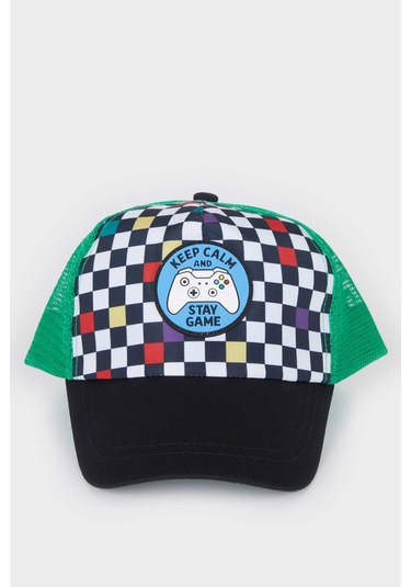 DeFacto Erkek Çocuk Desenli Dokuma Cap Şapka Z3682A625SMKR1